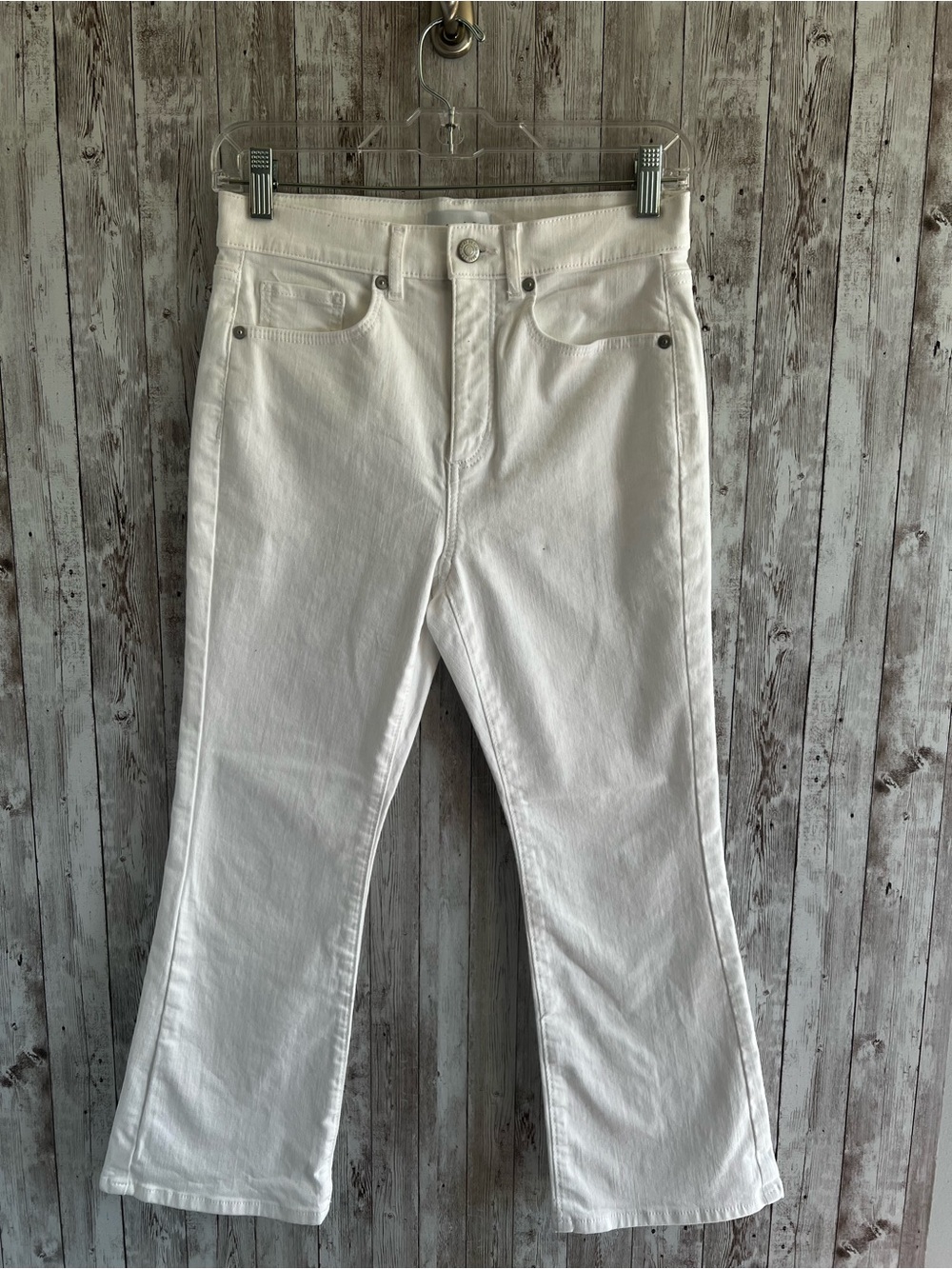 LOFT White Kick Cropped Jeans Size 26